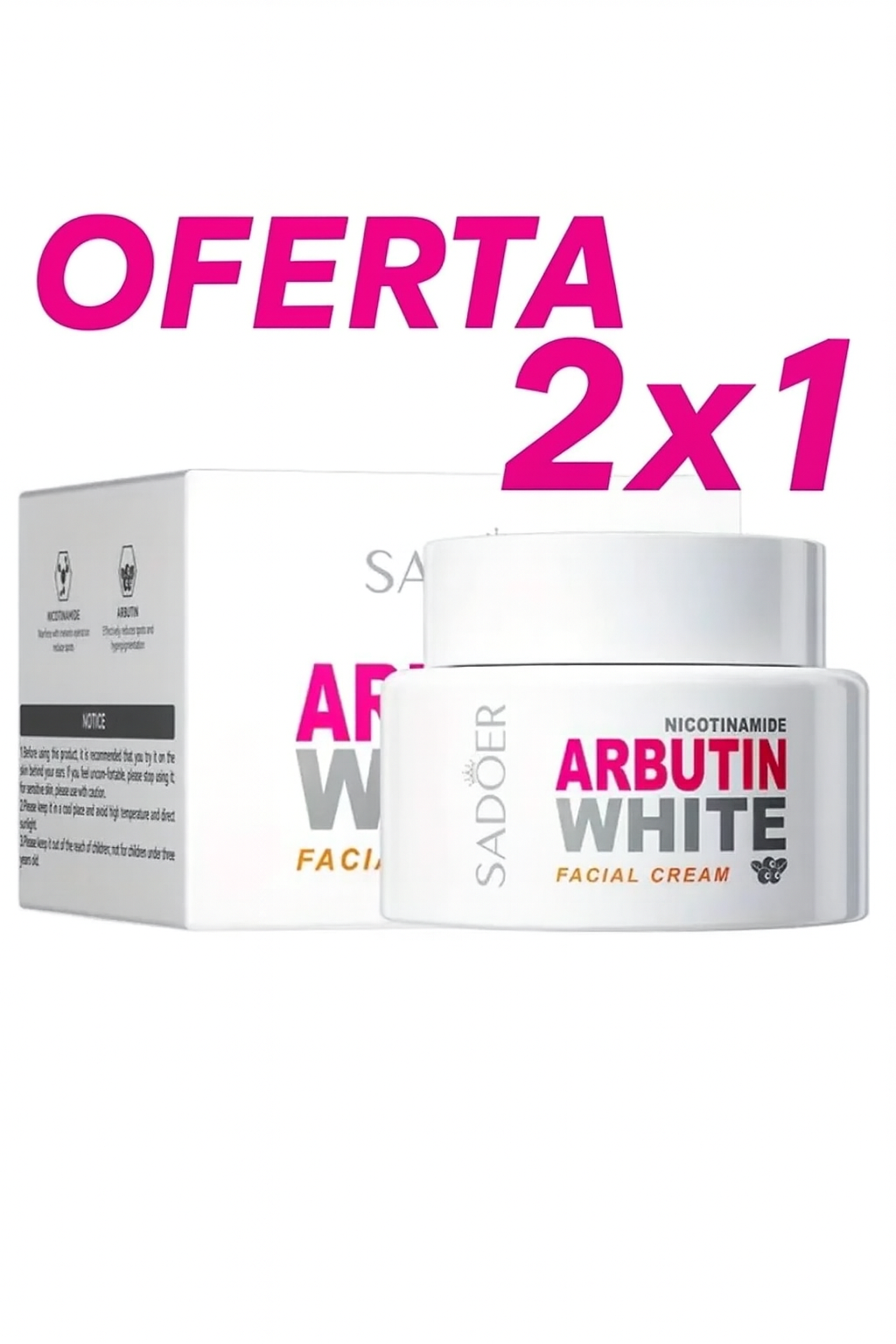 Crema Facial Arbutin White – Sadoer