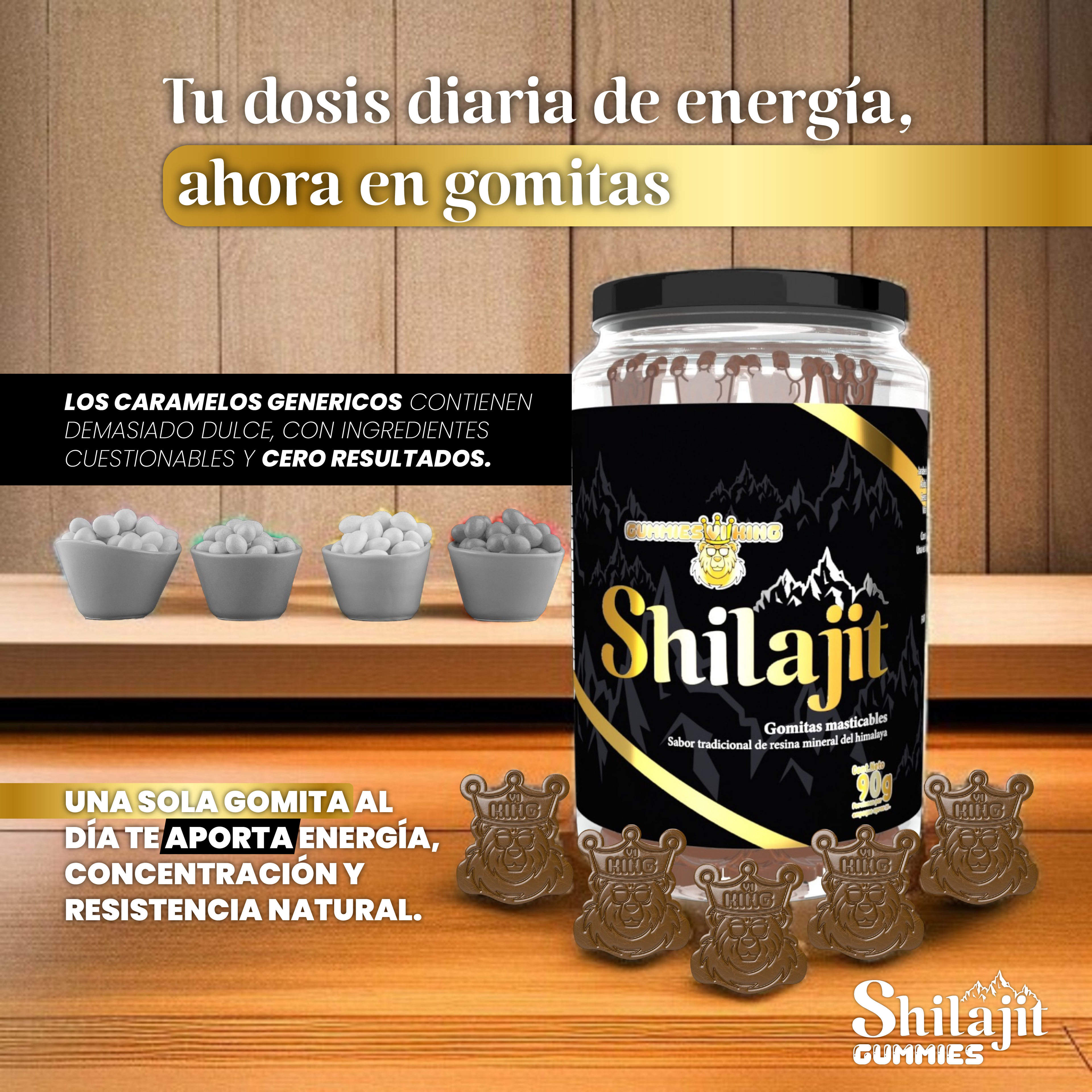 Shilajit Gomitas - Energía y Vitalidad