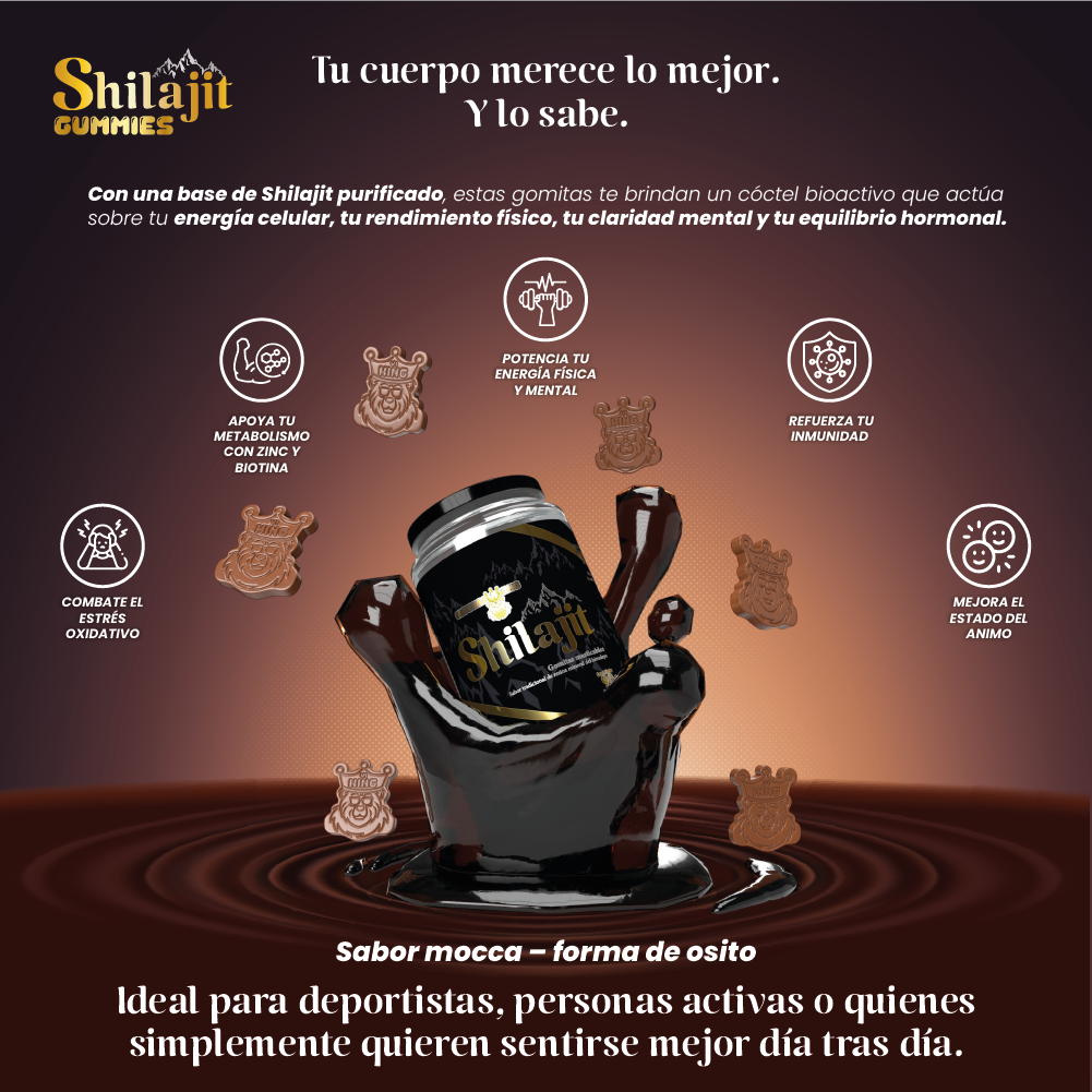 Shilajit Gomitas - Energía y Vitalidad